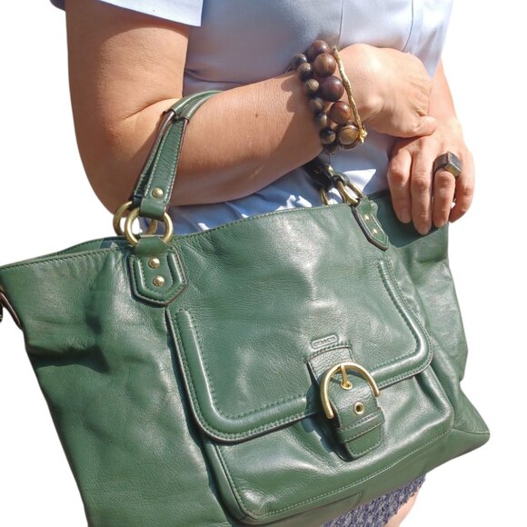 Coach Green Women Bag - Picture 3 of 8